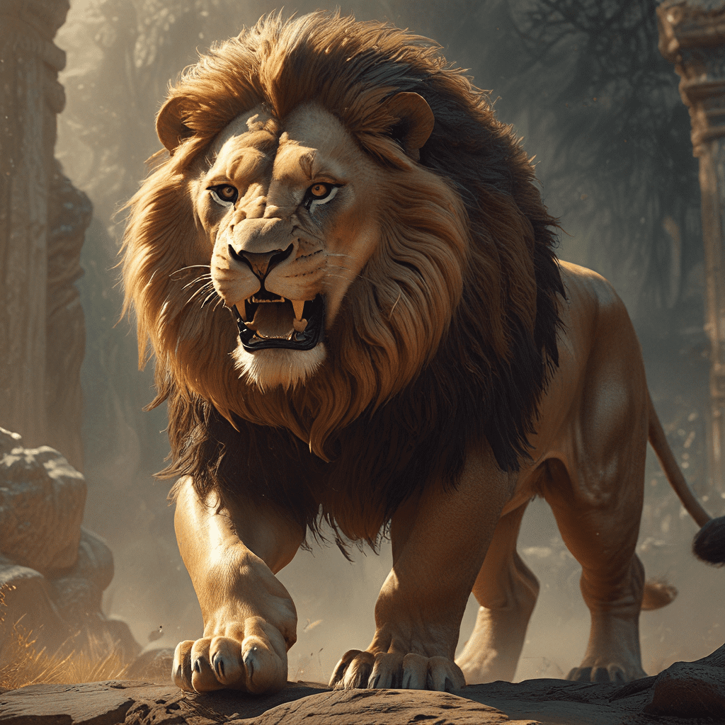 The Roar of the Lion: Unveiling the Mythological Power of the Guardian Beast