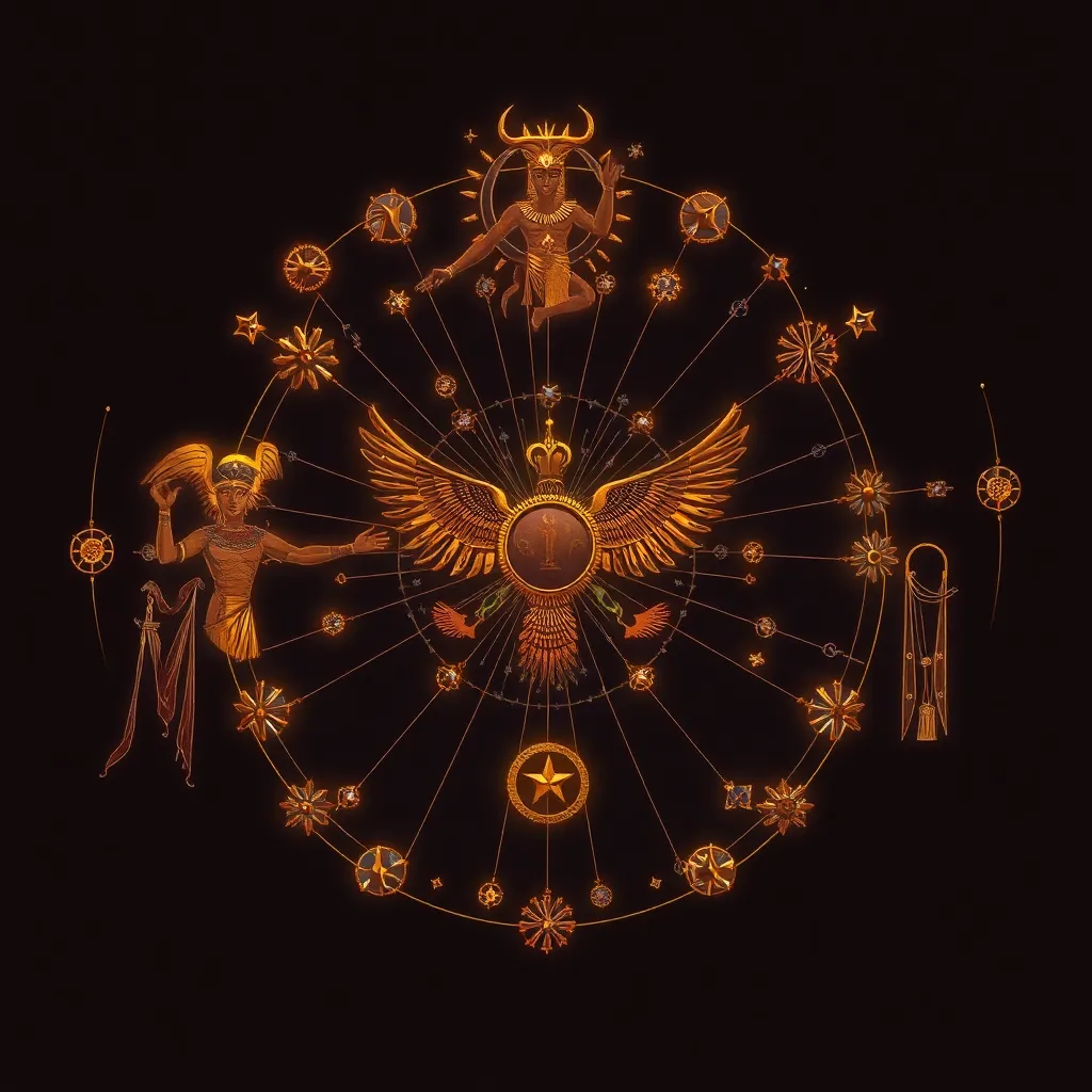 The Interconnectedness of Gods: A Web of Egyptian Cosmology