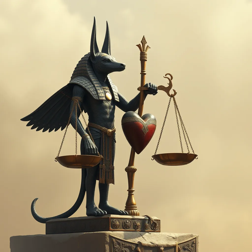 The Scales of Justice: The Myth of Anubis Weighing the Heart