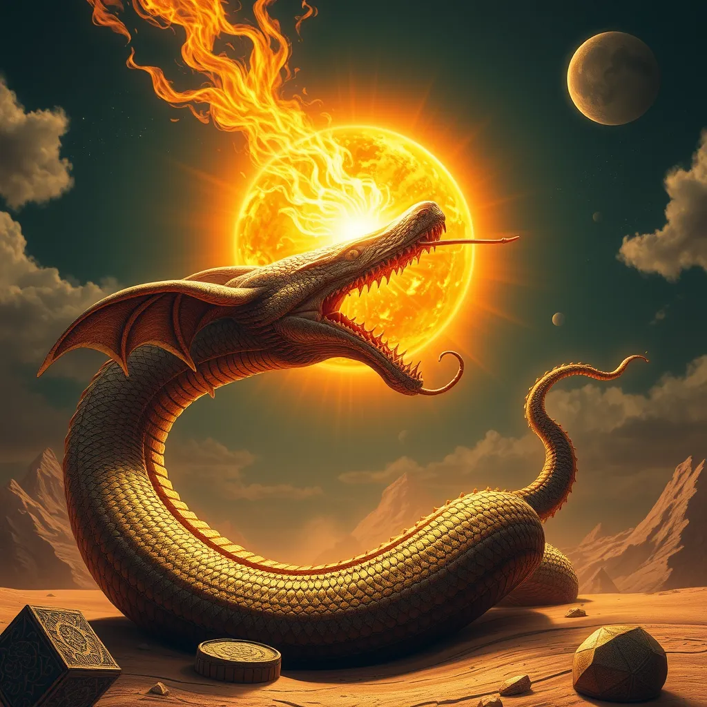 The Serpent’s Fury: Apep’s Unsuccessful Attempt to Swallow the Sun