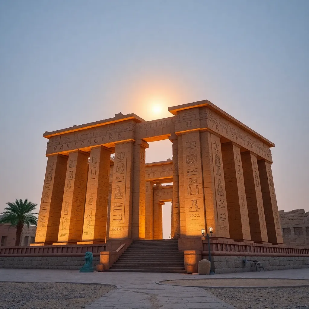 The Great Temple of Aten: Architectural Marvels of the Sun God