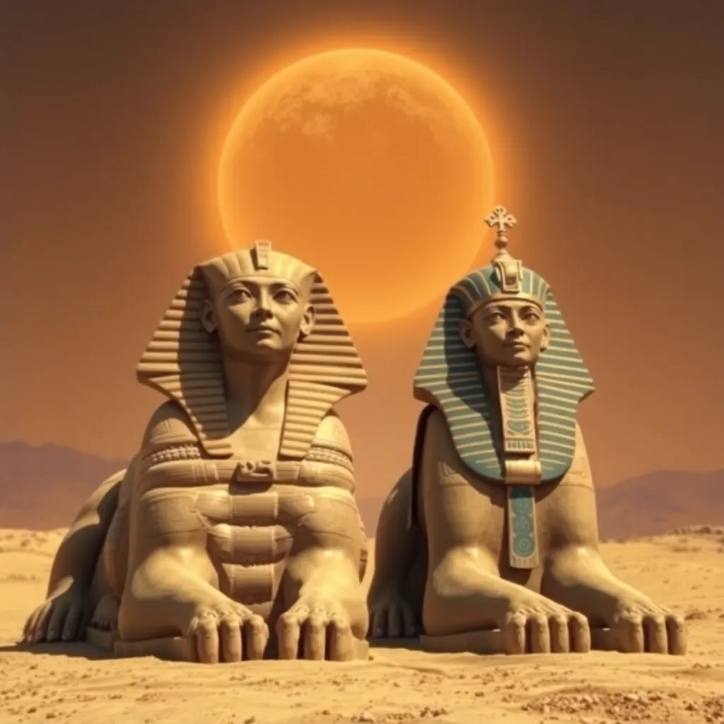 The Sphinx and the Pharaoh: A Divine Partnership