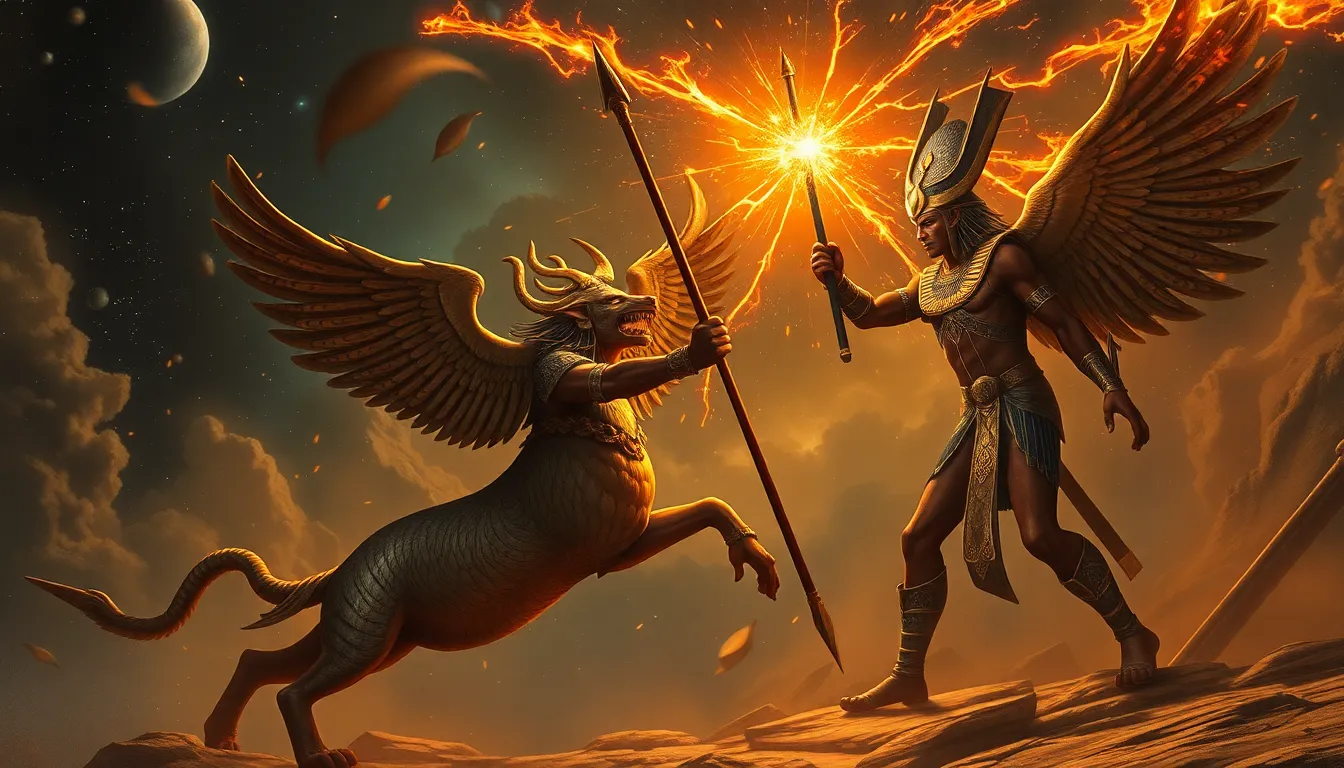 The Myth of the Celestial Battle: Horus and Set