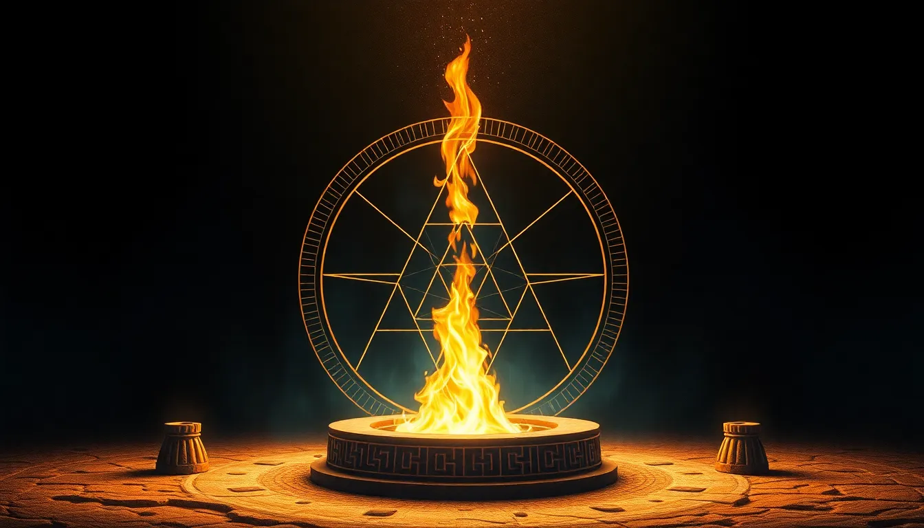 The Geometry of the Sacred Fire: Symbolism in Egyptian Rituals