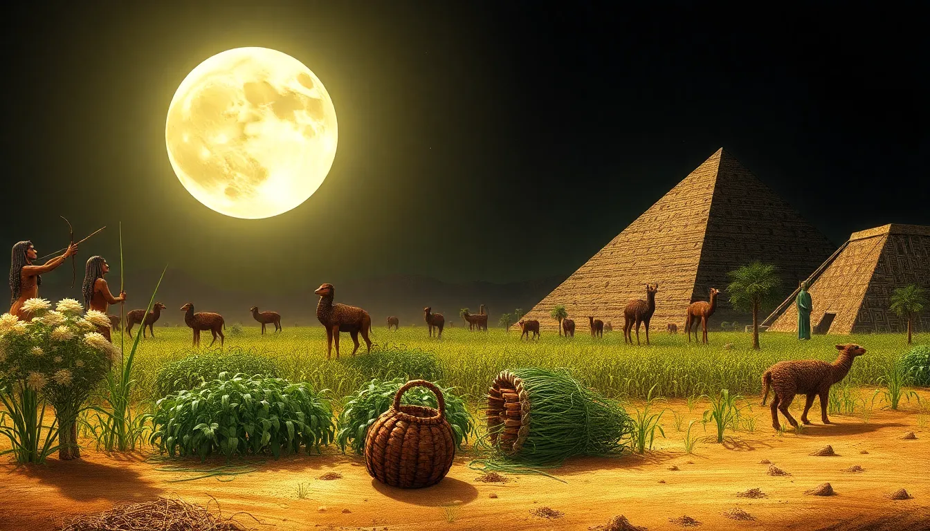 The Moon and the Harvest: Agricultural Myths of Ancient Egypt