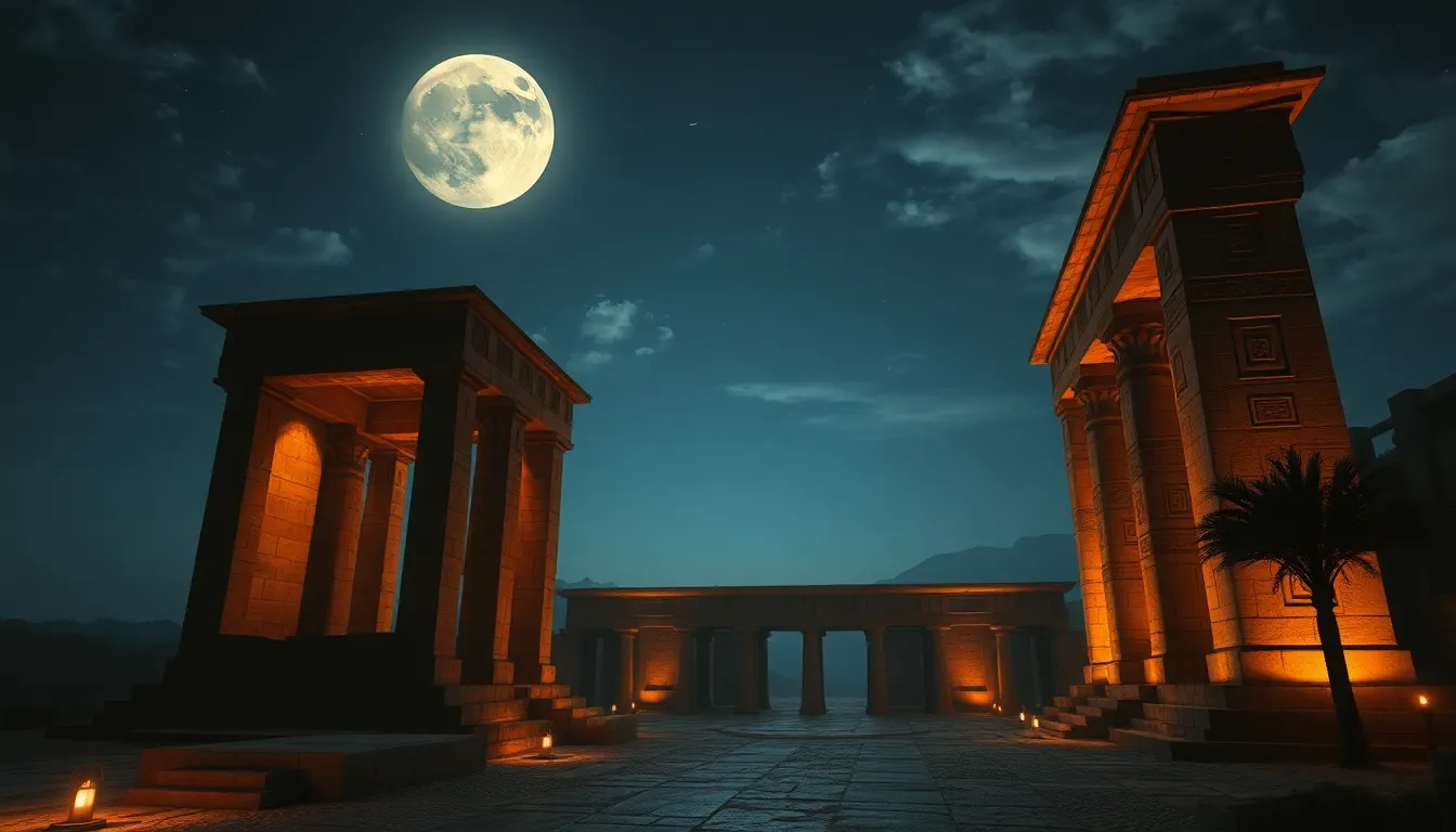 The Moonlit Temples: Sacred Spaces in Ancient Egypt