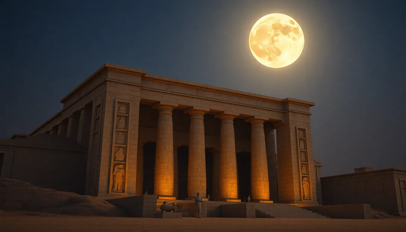 The Moon’s Influence on Egyptian Architecture: Structures and Symbols