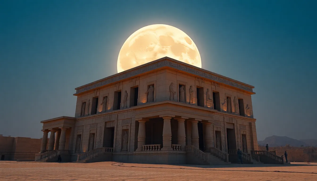 The Moon's Influence on Egyptian Art and Architecture | egyptmythology.com The Moon's Influence on Egyptian Art and Architecture