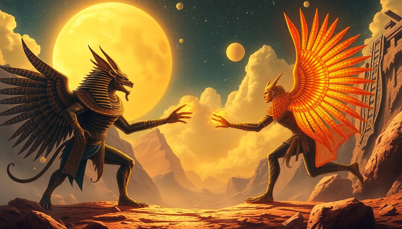 The Myth of the Celestial Battle: Ra and Apep