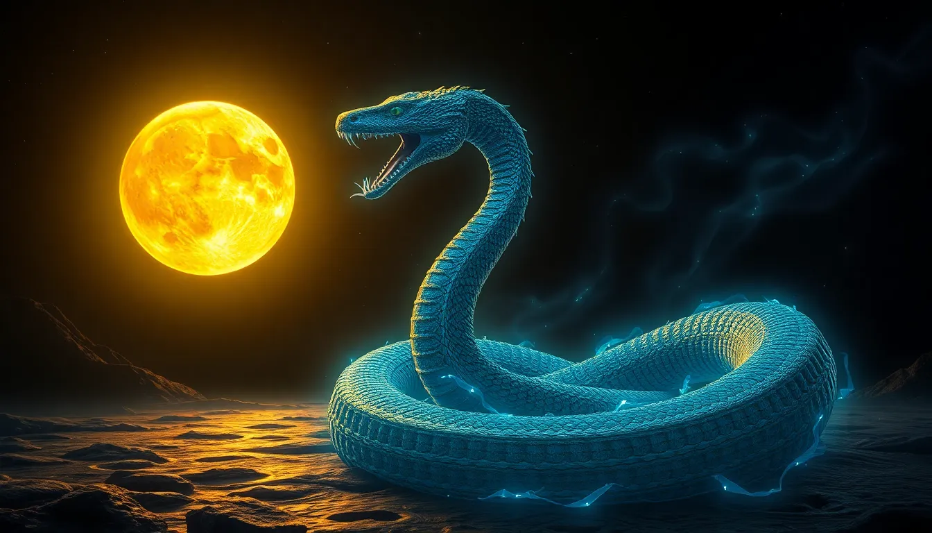 The Myth of the Moon and the Serpent: A Symbolic Journey