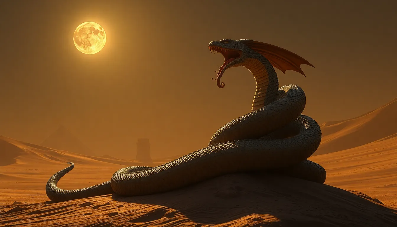 The Myth of the Moon and the Serpent: A Tale of Transformation