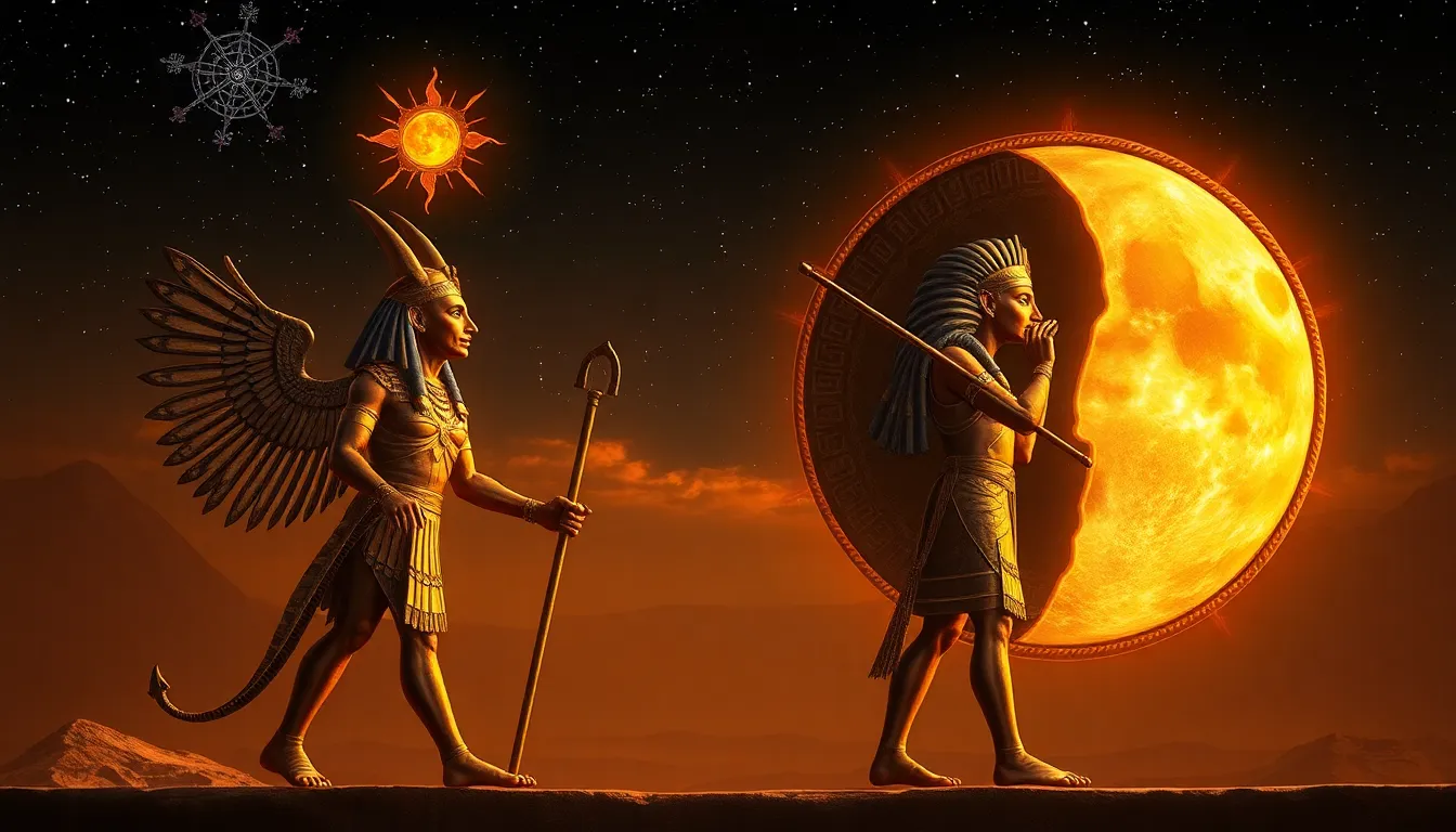 The Solar and Lunar Myths of Ancient Egypt: A Celestial Duality | egyptmythology.com The Solar and Lunar Myths of Ancient Egypt: A Celestial Duality