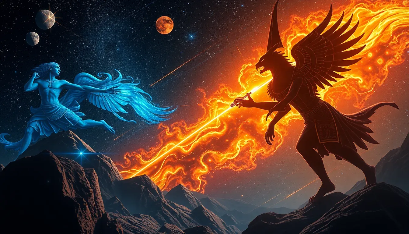 The Myth of the Celestial Battle: Ra vs. Apep in the Night Sky | egyptmythology.com The Myth of the Celestial Battle: Ra vs. Apep in the Night Sky