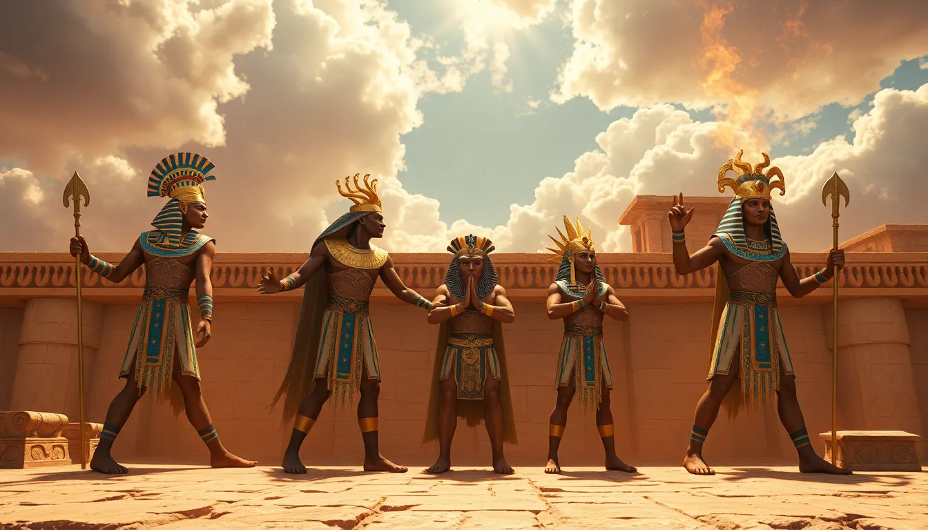 The Divine Chain of Command: How Egyptian Gods Ruled Their Realms