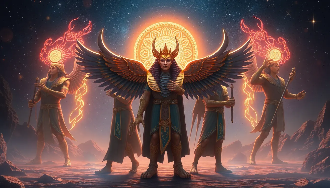 The Myths of the Celestial Guardians: Egyptian Legends Reimagined