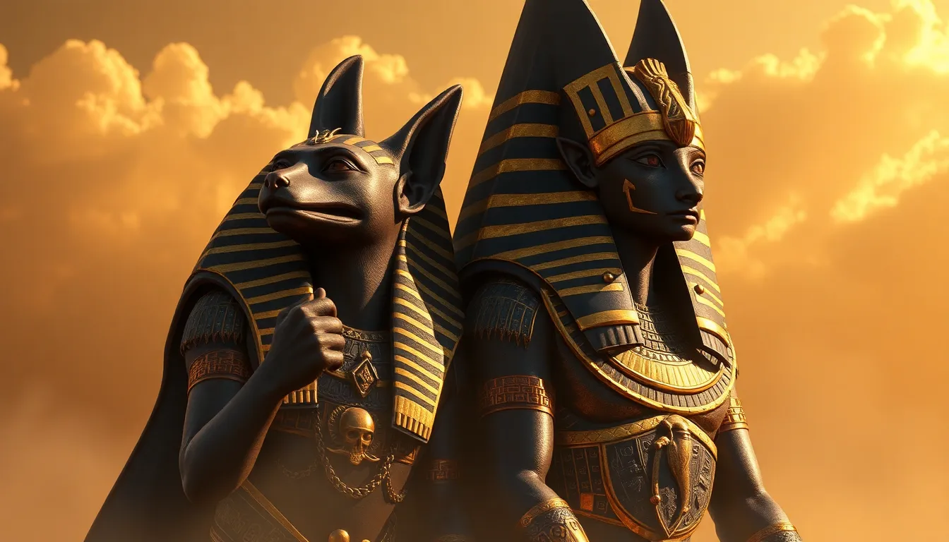 The Unbreakable Bond of Anubis and Osiris: Guardians of the Afterlife
